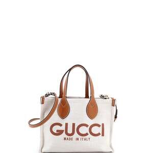 Gucci Logo Shopper Tote Printed Canvas #202741G19B